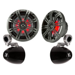 PartzBiz HD DS44050599 & DS44050592 - Kicker 45KM44 ลำโพงโคแอกเซียลขนาด 4” 4 โอห์ม 50W พร้อมแคลมป์ลำโพงแบบกลมบนกล่องหุ้มแฮนด์ Harley Davidson แฮนด์บาร์แบบท่อติดลำโพงแบบบาร์ วิทยุ เครื่องเสียงสเตอริโอ อัพเกรดระบบเสียง 4 นิ้วรถจักรยานยนต์ utv เรือ atv กันน้ำกลางแจ้ง PartzBiz HD DS44050599 & DS44050592 - Kicker 45KM44 ลำโพงโคแอกเซียลขนาด 4” 4 โอห์ม 50W พร้อมแคลมป์ลำโพงแบบกลมบนกล่องหุ้มแฮนด์ Harley Davidson แฮนด์บาร์แบบท่อติดลำโพงแบบบาร์ วิทยุ เครื่องเสียงสเตอริโอ อัพเกรดระบบเสียง 4 นิ้วรถจักรยานยนต์ utv เรือ atv กันน้ำกลางแจ้ง