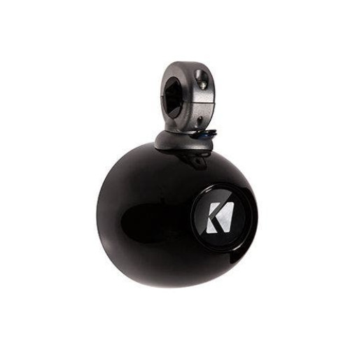 PartzBiz HD: 4413683-Kicker 40KMMTES 4 ” โครงลำโพงเปล่าทรงกลม - แคลมป์บนแฮนด์รถ Harley Davidson แถบยึดท่อ ลำโพงวิทยุ ระบบเสียงสเตอริโออัพเกรด 4 นิ้วรถจักรยานยนต์ utv เรือ atv กันน้ำกลางแจ้ง