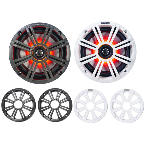 PartzBiz HD: 4413694-Kicker 45KM654L ลำโพงมารีนขนาด 6.5” พร้อมไฟ LED โคแอกเซียลกันน้ำ 4 โอห์ม 65W ลำโพงระบบเสียงเสียงวิทยุสเตอริโออัพเกรดฮาร์เลย์เดวิดสันรถจักรยานยนต์ bagger touring atv แฮนด์ 4 ล้อ PartzBiz HD: 4413694-Kicker 45KM654L ลำโพงมารีนขนาด 6.5” พร้อมไฟ LED โคแอกเซียลกันน้ำ 4 โอห์ม 65W ลำโพงระบบเสียงเสียงวิทยุสเตอริโออัพเกรดฮาร์เลย์เดวิดสันรถจักรยานยนต์ bagger touring atv แฮนด์ 4 ล้อ
