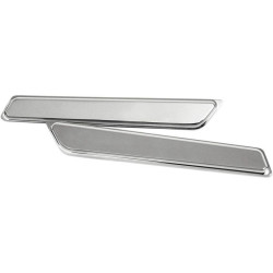 PartzBiz HD DS35011073 - Klock Werks Chrome Limited Saddlebag Hinge Inserts for Harley Touring FLHT 14-15 | Klock Werks