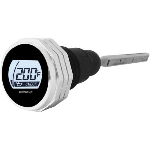 PartzBiz HD: 4413336-KOSO BA053011 Silver Digital Oil Gauge Dip Stick 07-16 Harley-Davidson Touring FLH/T แผนที่ electra glide king อุณหภูมิระดับจอแสดงผล LCD