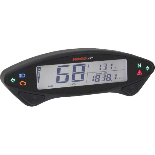 PartzBiz HD: 4413307-Koso Ex-02S Speedometer Street Version เครื่องวัดระยะทาง Tripmeter & More Universal 12v PartzBiz HD: 4413307-Koso Ex-02S Speedometer Street Version เครื่องวัดระยะทาง Tripmeter & More Universal 12v