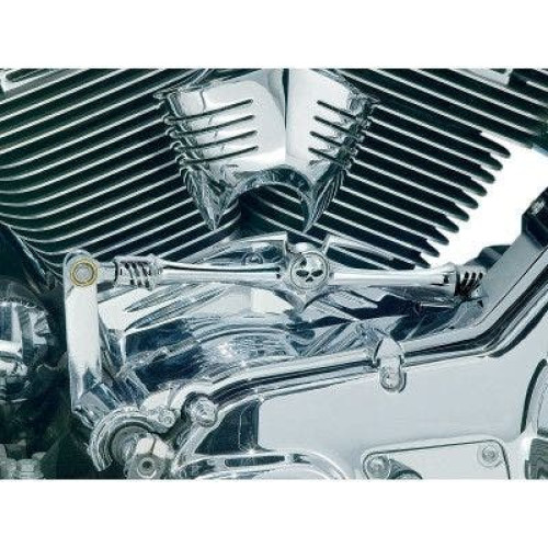 PartzBiz HD: 4413258-Kuryakyn 1075 Chrome Zombie Skull Shift Linkage Harley Softail & Touring 80-Up PartzBiz HD: 4413258-Kuryakyn 1075 Chrome Zombie Skull Shift Linkage Harley Softail & Touring 80-Up
