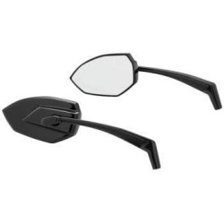 PartzBiz HD KA1963 - Kuryakyn 1963 Phantom Convex Glass Black Mirrors Pair Harley & Metric PartzBiz HD KA1963 - Kuryakyn 1963 Phantom Convex Glass Black Mirrors Pair Harley & Metric