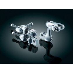 PartzBiz HD KA4556 - Kuryakyn Chrome 2" Adjustable Lockable Offset Male Mount Foot Pegs Mounts (pr) | 4556 PartzBiz HD KA4556 - Kuryakyn Chrome 2" Adjustable Lockable Offset Male Mount Foot Pegs Mounts (pr) | 4556