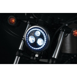 PartzBiz HD KA2462 - Kuryakyn 2462 Orbit Vision DOT 5 3/4" LED w/ White LED Halo Harley Headlight FL 2001-1799 20011799 indian scout victory octane 2019 411743 PartzBiz HD KA2462 - Kuryakyn 2462 Orbit Vision DOT 5 3/4" LED w/ White LED Halo Harley Headlight FL 2001-1799 20011799 indian scout victory octane 2019 411743