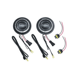 PartzBiz HD KA2477 - Kuryakyn 2477 Black Orbit Prism+ 4-1/2" L.E.D. Passing Lamps Harley Indian PartzBiz HD KA2477 - Kuryakyn 2477 Black Orbit Prism+ 4-1/2" L.E.D. Passing Lamps Harley Indian