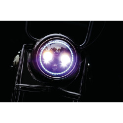 PartzBiz HD KA2478 - Kuryakyn 2478 Black Orbit Prism+ 7” L.E.D. Headlight w/ Bluetooth Controller HDHarley Indian softail dyna vrod scout octane victory sportster PartzBiz HD KA2478 - Kuryakyn 2478 Black Orbit Prism+ 7” L.E.D. Headlight w/ Bluetooth Controller HDHarley Indian softail dyna vrod scout octane victory sportster