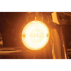 PartzBiz HD KA2933 - Kuryakyn 2933 LuminEZ L.E.D. Rear Turn Signal Inserts 1157 White/Amber 3-1/4” Flat PartzBiz HD KA2933 - Kuryakyn 2933 LuminEZ L.E.D. Rear Turn Signal Inserts 1157 White/Amber 3-1/4” Flat