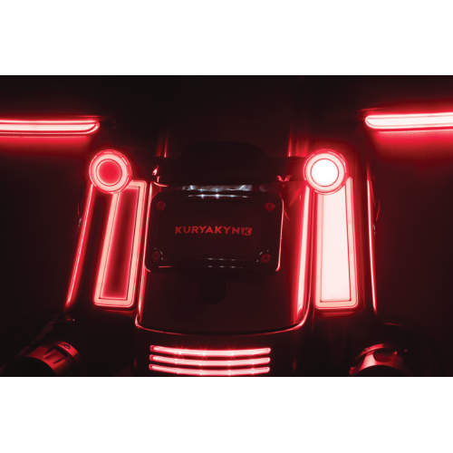 PartzBiz HD: 4413153-Kuryakyn 2953 Tracer แผงไฟ LED เลนส์ควัน Harley FLHR/X FLTR 14-Up PartzBiz HD: 4413153-Kuryakyn 2953 Tracer แผงไฟ LED เลนส์ควัน Harley FLHR/X FLTR 14-Up