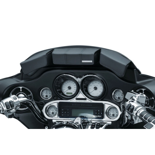 PartzBiz HD: 4413077-Kuryakyn 5212 Black Vinyl Fairing Bag 96-13 Harley Batwing FLH Touring & Trike
