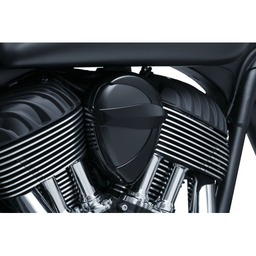 PartzBiz HD: 4413064-Kuryakyn 5698 Satin Black John Shope Series Vantage Horn Cover 14-19 Indian 486684 PartzBiz HD: 4413064-Kuryakyn 5698 Satin Black John Shope Series Vantage Horn Cover 14-19 Indian 486684
