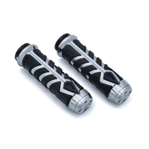 PartzBiz HD: 4413031-Kuryakyn 5753 Chrome Spear Grips 18-19 Indian Models ยาง EPDM PartzBiz HD: 4413031-Kuryakyn 5753 Chrome Spear Grips 18-19 Indian Models ยาง EPDM
