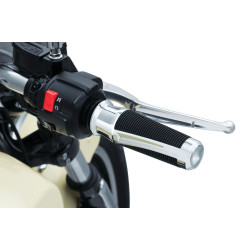 PartzBiz HD KA5786 - Kuryakyn 5786 Chrome Phantom Grips Indian Cruiser Aluminum 18-Up 2018 2019 485149 Classic; Vintage; Chieftain; Roadmaster; Dark Horse; Springfield performance soft comfort touring best for PartzBiz HD KA5786 - Kuryakyn 5786 Chrome Phantom Grips Indian Cruiser Aluminum 18-Up 2018 2019 485149 Classic; Vintage; Chieftain; Roadmaster; Dark Horse; Springfield performance soft comfort touring best for