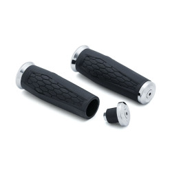 PartzBiz HD KA5928 - Kuryakyn 5928 Chrome Universal Hex Grips 7/8" Diameter w/ Open Ends Custom Metric 06302366 0630-2366 Davidson PartzBiz HD KA5928 - Kuryakyn 5928 Chrome Universal Hex Grips 7/8" Diameter w/ Open Ends Custom Metric 06302366 0630-2366 Davidson