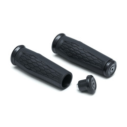 PartzBiz HD KA5929 - Kuryakyn 5929 Satin Black Universal Hex Grips 7/8" Diameter Open Ends Metric 06302367 0630-2367 PartzBiz HD KA5929 - Kuryakyn 5929 Satin Black Universal Hex Grips 7/8" Diameter Open Ends Metric 06302367 0630-2367