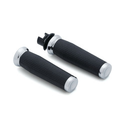 PartzBiz HD KA5944 - Kuryakyn 5944 Chrome Thresher Grips 14-17 Indian Chief 485042 0630-2315 06302315 PartzBiz HD KA5944 - Kuryakyn 5944 Chrome Thresher Grips 14-17 Indian Chief 485042 0630-2315 06302315