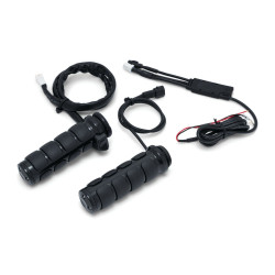 PartzBiz HD KA6472 - Kuryakyn 6472 Black Heated ISO Handlebar Grips E-Throttle Harley w/ TBW 08-20 PartzBiz HD KA6472 - Kuryakyn 6472 Black Heated ISO Handlebar Grips E-Throttle Harley w/ TBW 08-20