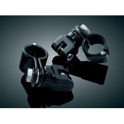 PartzBiz HD KA7572 - Kuryakyn 7572 Gloss Black Peg Mounts w/ 1-1/4" Magnum Quick Clamps & Clevis Harley PartzBiz HD KA7572 - Kuryakyn 7572 Gloss Black Peg Mounts w/ 1-1/4" Magnum Quick Clamps & Clevis Harley