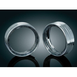 PartzBiz HD KA7748 - Kuryakyn 7748 Chrome L.E.D. Halo Passing Lamp Trim Bezels Rings Harley FLH/T PartzBiz HD KA7748 - Kuryakyn 7748 Chrome L.E.D. Halo Passing Lamp Trim Bezels Rings Harley FLH/T