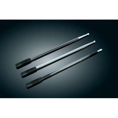 PartzBiz HD: 4412793-Kuryakyn Billet Hex Grooved Two Tone Black Antenna AM FM WB Harley Touring | 864