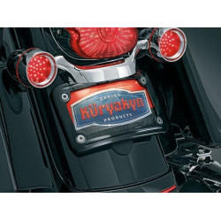 PartzBiz HD KA3149 - Kuryakyn 3149 Black Curved Tag License Plate Frame Harley 06-09 FLHX PartzBiz HD KA3149 - Kuryakyn 3149 Black Curved Tag License Plate Frame Harley 06-09 FLHX