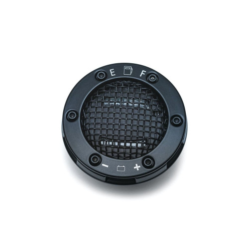 PartzBiz HD: 4412649-Kuryakyn สีดำตาข่าย LED Fuel & Battery Gauge Cap สำหรับ Harley FLHR Softail Dyna | 6551 PartzBiz HD: 4412649-Kuryakyn สีดำตาข่าย LED Fuel & Battery Gauge Cap สำหรับ Harley FLHR Softail Dyna | 6551