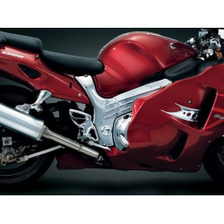 PartzBiz HD KA8911 - ครอบเฟรม Kuryakyn Chrome Boomerang สำหรับ Suzuki Hayabusa | 8911