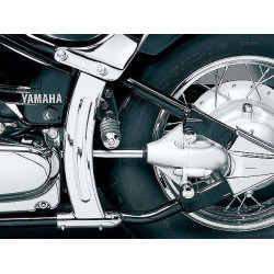 PartzBiz HD KA8236 - ฝาครอบเฟรม Kuryakyn Chrome Boomerang (pr) เหมาะกับ: V Star 650 | 8236