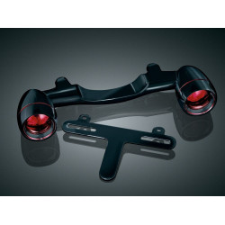 PartzBiz HD KA5405 - Kuryakyn Gloss Black Bullet Light Rear Turn Signal Bar For Harley-Davidson FLH FLT 1991-2013 | 5405 PartzBiz HD KA5405 - Kuryakyn Gloss Black Bullet Light Rear Turn Signal Bar For Harley-Davidson FLH FLT 1991-2013 | 5405