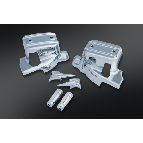 PartzBiz HD: 4412543-Kuryakyn Chrome Brake & Clutch Control Handlebar Dress-Up Kit for Harley 14-15 | 1739 PartzBiz HD: 4412543-Kuryakyn Chrome Brake & Clutch Control Handlebar Dress-Up Kit for Harley 14-15 | 1739