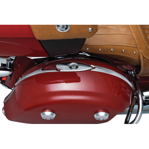 PartzBiz HD: 4412548-Kuryakyn Chrome Classic Saddlebag Top Trim สำหรับ Indian Chieftain RoadMaster | 5670