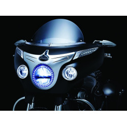 PartzBiz HD KA5621 - คิ้วสัญญาณไฟเลี้ยวด้านข้างโครเมียม Kuryakyn สำหรับ Indian Chieftain 2014 - 5621