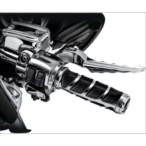 PartzBiz HD: 4412513-Kuryakyn Chrome Kinetic Grips เหมาะกับ | 6352 PartzBiz HD: 4412513-Kuryakyn Chrome Kinetic Grips เหมาะกับ | 6352
