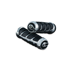 PartzBiz HD KA6367 - Kuryakyn 6367 Chrome Kinetic Grips 7/8" Handlebars Universal Honda Indian Yamaha PartzBiz HD KA6367 - Kuryakyn 6367 Chrome Kinetic Grips 7/8" Handlebars Universal Honda Indian Yamaha