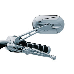 PartzBiz HD KA1409 x 2 - Kuryakyn Chrome Long Stem Magnum Plus Large Head Mirrors Convex Glass Pair PartzBiz HD KA1409 x 2 - Kuryakyn Chrome Long Stem Magnum Plus Large Head Mirrors Convex Glass Pair