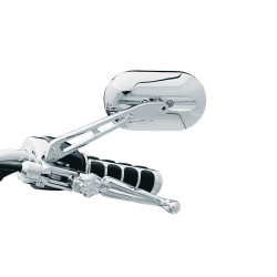 PartzBiz HD KA1412 x 2 - Kuryakyn Chrome Long Stem Magnum Plus with Large Head Mirrors Flat Glass Pair | 1412 PartzBiz HD KA1412 x 2 - Kuryakyn Chrome Long Stem Magnum Plus with Large Head Mirrors Flat Glass Pair | 1412