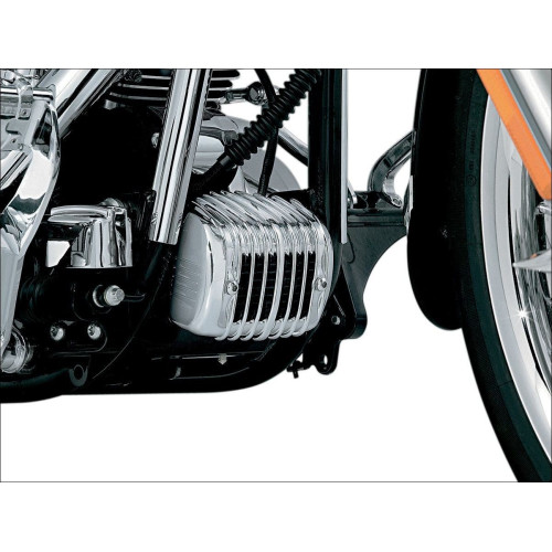PartzBiz HD: 4412422-ฝาครอบเรกูเลเตอร์ Chrome Kuryakyn สำหรับรุ่น '01-'17 Harley Softail PartzBiz HD: 4412422-ฝาครอบเรกูเลเตอร์ Chrome Kuryakyn สำหรับรุ่น '01-'17 Harley Softail