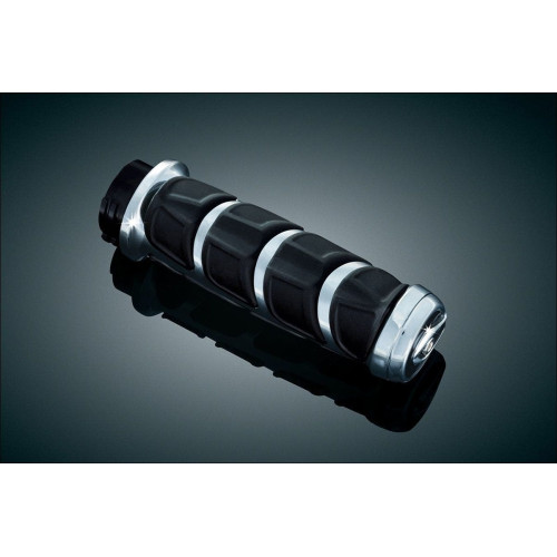 PartzBiz HD: 4412426-Kuryakyn Chrome & Rubber Kinetic Hand Grips สำหรับ Kawasaki Suzuki Yamaha & Victory | 6375 PartzBiz HD: 4412426-Kuryakyn Chrome & Rubber Kinetic Hand Grips สำหรับ Kawasaki Suzuki Yamaha & Victory | 6375