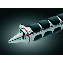 PartzBiz HD KA6249 - Kuryakyn Chrome Stiletto End Caps ISO Kinetic and Braided Harley Metric Grips | 6249 PartzBiz HD KA6249 - Kuryakyn Chrome Stiletto End Caps ISO Kinetic and Braided Harley Metric Grips | 6249