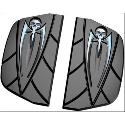 PartzBiz HD KA4572 - Kuryakyn Chrome Zombie Inserts for Harley D-Shaped Passenger Boards 4572 PartzBiz HD KA4572 - Kuryakyn Chrome Zombie Inserts for Harley D-Shaped Passenger Boards 4572