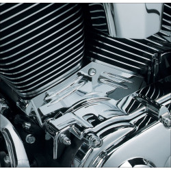 PartzBiz HD KA8143 - ฝาครอบฐานกระบอก Kuryakyn Chrome สำหรับ Harley Twin Cam รุ่น 00-06 | 8143 PartzBiz HD KA8143 - ฝาครอบฐานกระบอก Kuryakyn Chrome สำหรับ Harley Twin Cam รุ่น 00-06 | 8143