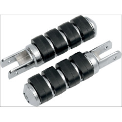 PartzBiz HD KA8001 - Kuryakyn Chrome Small ISO-Pegs with 5/8" Female Mount Adapters Universal PartzBiz HD KA8001 - Kuryakyn Chrome Small ISO-Pegs with 5/8" Female Mount Adapters Universal