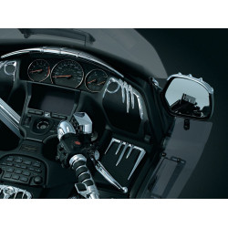 PartzBiz HD KA3739 - Kuryakyn Chrome Front Speaker Top Trim for Honda GL1800 & F6B (pr) | 3739 PartzBiz HD KA3739 - Kuryakyn Chrome Front Speaker Top Trim for Honda GL1800 & F6B (pr) | 3739