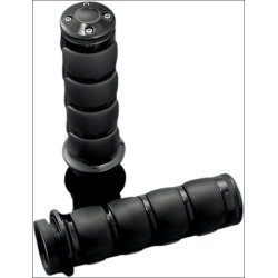 PartzBiz HD KA6340 - Kuryakyn Gloss Black ISO-Grips Universal 1" Handlebars Honda Suzuki | 6340 PartzBiz HD KA6340 - Kuryakyn Gloss Black ISO-Grips Universal 1" Handlebars Honda Suzuki | 6340
