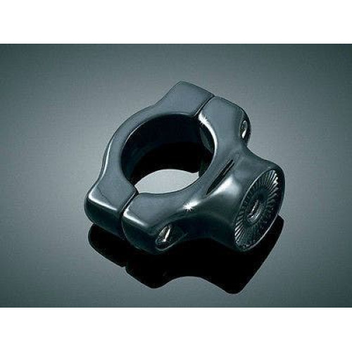 PartzBiz HD: 4412185-Kuryakyn 3116 Gloss Black Side Mount License Plate Clamp Harley Softail 86-15