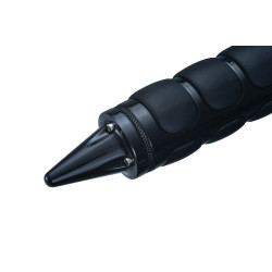 PartzBiz HD KA6359 - Kuryakyn Gloss Black Stiletto End Caps ISO Kinetic and Braided Harley Metric Grips 6359 PartzBiz HD KA6359 - Kuryakyn Gloss Black Stiletto End Caps ISO Kinetic and Braided Harley Metric Grips 6359