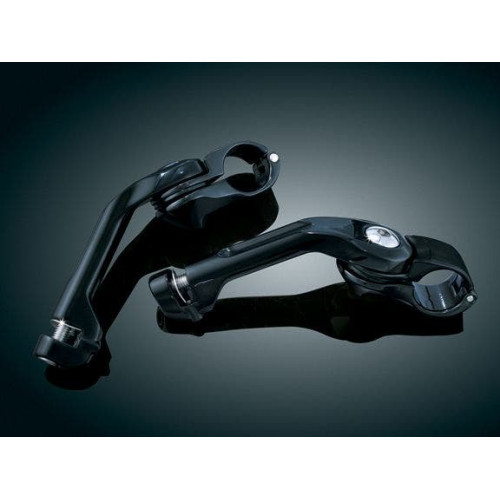PartzBiz HD: 4412190-Kuryakyn Black Avg Rider Tour Tech Cruise Peg Mounts (Long) 6" For 1-1/4" Bar | 7575 PartzBiz HD: 4412190-Kuryakyn Black Avg Rider Tour Tech Cruise Peg Mounts (Long) 6" For 1-1/4" Bar | 7575