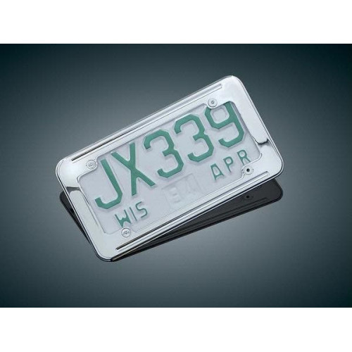 PartzBiz HD: 4412087-Kuryakyn Chrome Large Ball Milled License Plate Frame (ea) | 9164 PartzBiz HD: 4412087-Kuryakyn Chrome Large Ball Milled License Plate Frame (ea) | 9164