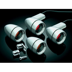 PartzBiz HD KA2317 - Kuryakyn Chrome Late Style Turn Signal Kit Harley Softail Sportster & Dyna 91-07 PartzBiz HD KA2317 - Kuryakyn Chrome Late Style Turn Signal Kit Harley Softail Sportster & Dyna 91-07